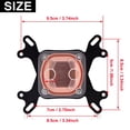 thumbnail image 3 of G1/4 Thread PC Cooler Water Cooling Block CPU Waterblock, Para Intel 775/ 1150/ 1155/ 1156/ 1366 ANGGREK Otros, 3 of 8