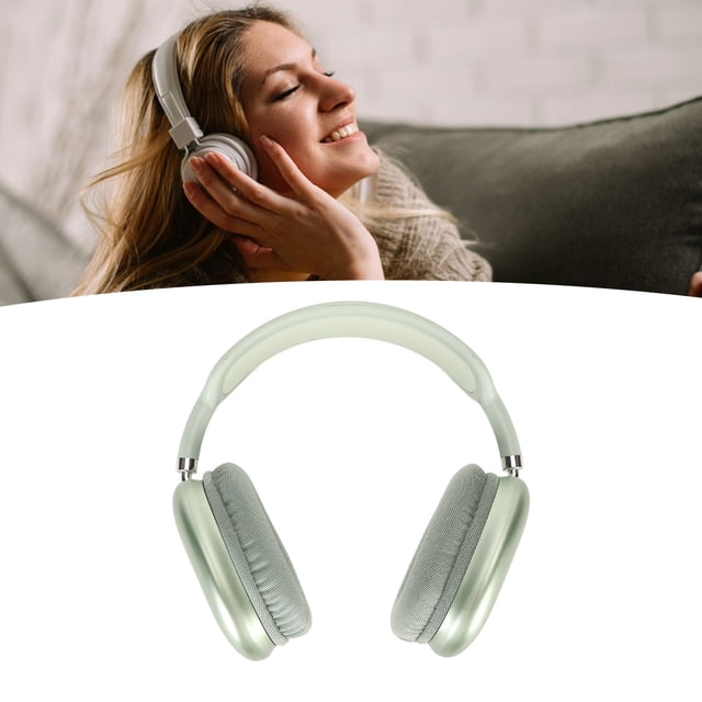 Auriculares Inalámbricos Con, Tiempo de Reproducción de 65 Horas, Estéreo de Alta Fidelidad, Graves Profundos, Auriculares Ligeros y Plegables con Micrófono, Teléfono