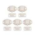 thumbnail image 1 of 5 Pcs Attrape-Rouleau pour Meuble Armoire Porte avec Rouleau Abs Blanc, 1 of 10