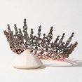 thumbnail image 4 of Corona de reina gótica para mujer, Tiara negra, tocado de corona, desfile de boda y cumpleaños, accesorios para el cabello de Halloween, 4 of 4