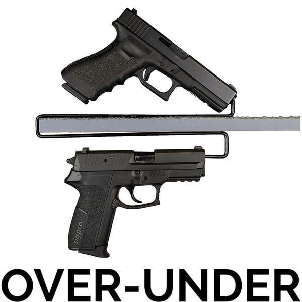 Details about   Gun Storage Solutions Over/Under Handgun Hanger 2-Pack 