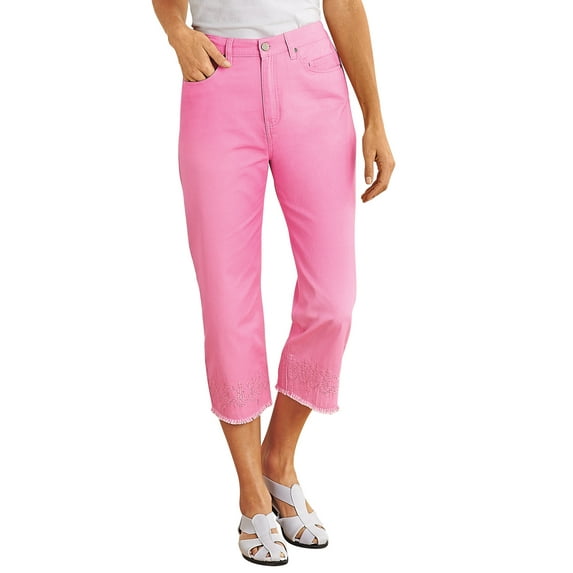 Eyelet Capri Jeans by Denim Moves