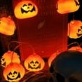 thumbnail image 6 of Halloween String Lights, 10 LED 6.56 FT Batterry Powered Pumpkin Lights, 6 of 7