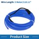thumbnail image 5 of Cuerda de luz LED EL de 3 metros Unique Bargains, tira de luz brillante para decoración de coches, encendedor de cigarrillos (12v) azul, 5 of 7