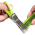 thumbnail image 4 of Mefallenssiah 5-Layer Stainless Steel Scallion Flower Cutter Multi-Functional Seaweed Food Supplement Scissors Kitchen Paper Cutting Tool, 4 of 9
