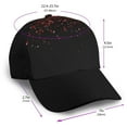 thumbnail image 2 of Naloa Red Glitter1 Adult adjustable Print Baseball Hat, Patchwork curved brim baseball capfor Men and Women, One Size, 2 of 5