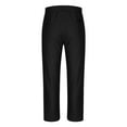 thumbnail image 4 of hotojiny Men's Fall Sweapants Textured Elastic Waist Straight Leg Pants Lightweight Drawstring Lounge Track Pants, 4 of 6