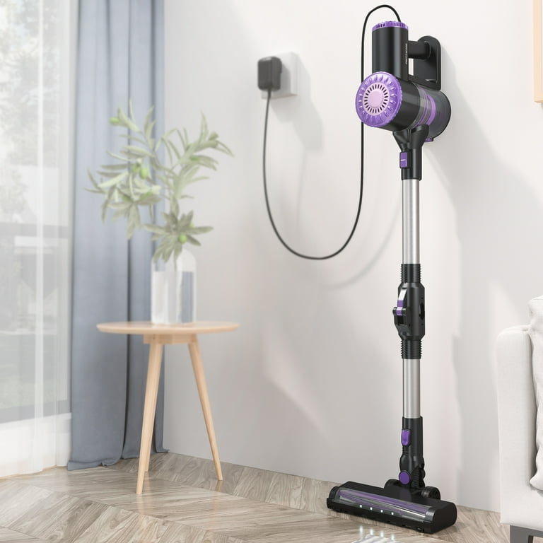 PrettyCare Cordless Stick Vacuum Cleaner, 25Kpa Suction, Carpet