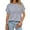 Gray A, variant on Horkkom Short Sleeve Shirts for Women Crew Neck Solid Color T Shirts Casual Loose Comfy Basic Tees XL