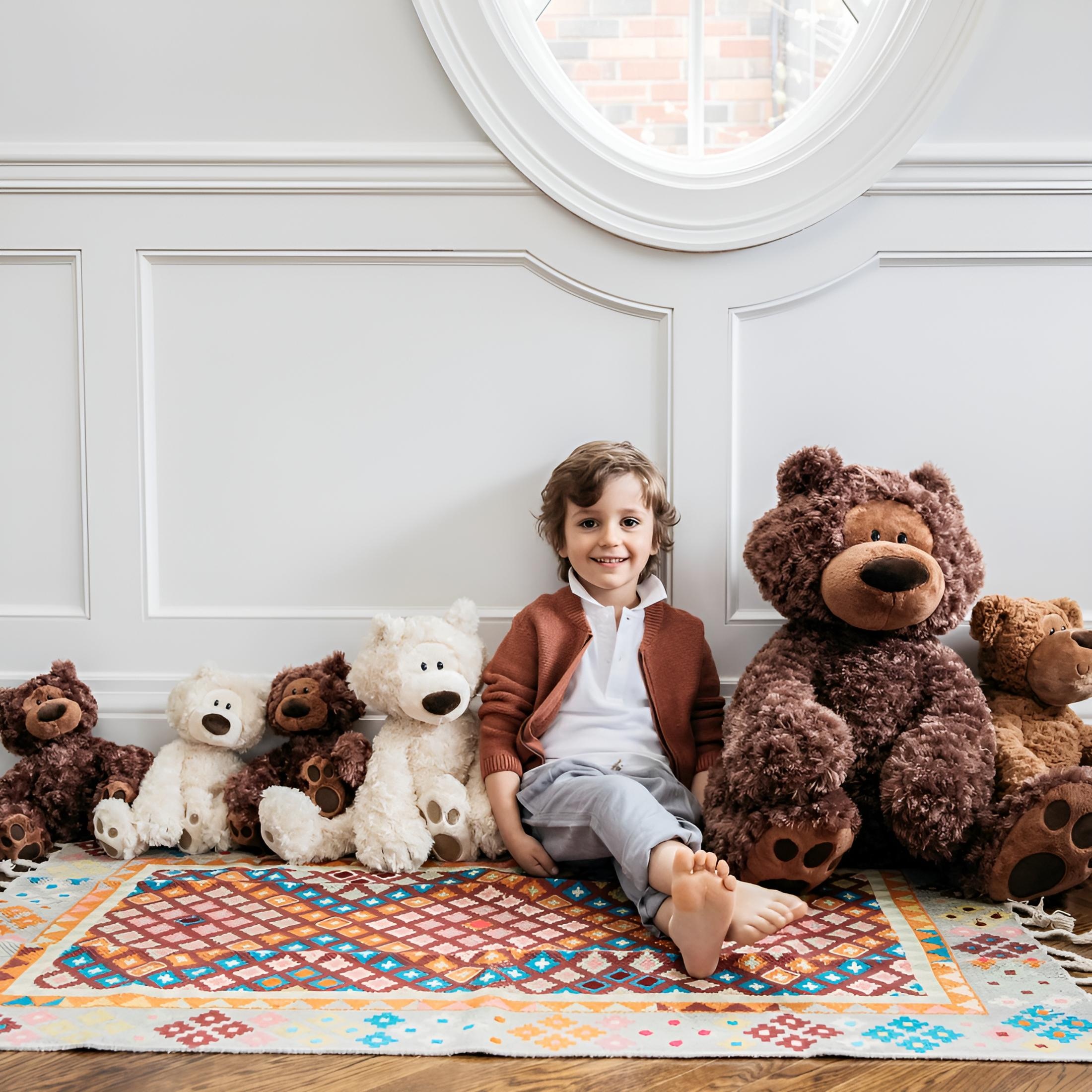 Philbin Teddy Bear 12-Inch Plush Toy | Chocolate Brown