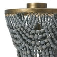 thumbnail image 5 of Creative Co-Op 2-Tier Draped Wood Bead Semi-Flush Mount Ceiling Light, 5 of 6