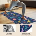 thumbnail image 4 of Colorful Dinosaurs Space Pattern Hot Yoga Mat Towel Non Slip for Hot Yoga - Quick-Drying Yoga Mat Cover with 4 Corner Pockets with Travel Bag - Hot Yoga Towel Non Slip 74"x26", 4 of 6