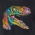 thumbnail image 2 of Dean Russo Raptor Animal Lover Mens Premium Tri Blend T-Shirt, True Black, X-Large, 2 of 6