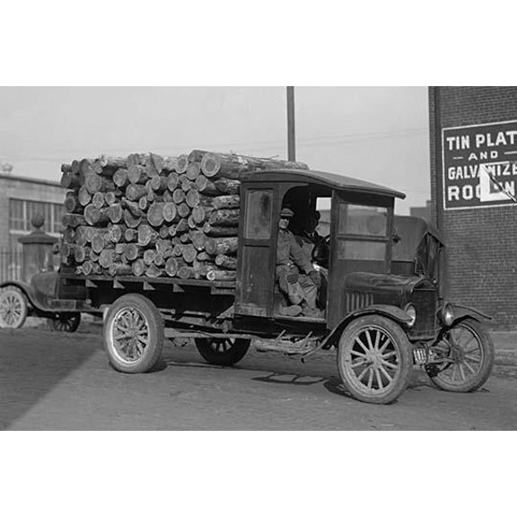 District of Columbia Paper Company is getting a Delivery of Logs from which to manufacture Paper-Fine art canvas print (20" x 30")