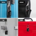 thumbnail image 4 of Luggage Locks, [Upgrade Version][4 Pack] TSA Approved Suitcase Lock 4-Digit Re-settable Combination Lock, Cable Backpack Locks, Code Lock for Travel Suitcase Luggage Bag Lockers (Black), 4 of 5