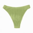 thumbnail image 6 of HCNTES Women Low Rise Bikini Bottoms Full Coverage Ruched Swimsuits Swimwear Bathing Suit Bottom(Light Green,M), 6 of 6