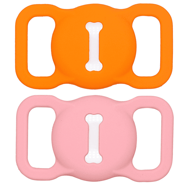 Soporte para collar de perro - Soporte para collar Airtag para gatos - Soporte ligero de silicona para Airtag para gatos y perros