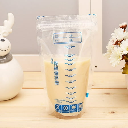 Fysho 30Pcs Baby Breast Milk Food Freezing Storage Bags Feeding Zipper Seal Pouch (Best Way To Freeze Breast Milk)