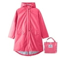 thumbnail image 2 of Raincoats for Women Full Zip Up Rain Jacket Long Sleeve Waterproof Windbreaker for Outdoors Hiking Running Climbing, 2 of 4