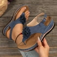 thumbnail image 4 of Mepaouo Orthopedic Wedge Sandals for Women Dressy 2025 Open Toe Platform Flip Flops with Back Buckle, 4 of 6