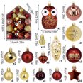 thumbnail image 3 of 72 piezas de bolas de Navidad para colgar en el árbol de Navidad, adornos colgantes de color rosa, azul, rojo y dorado para Navidad, 3 of 5