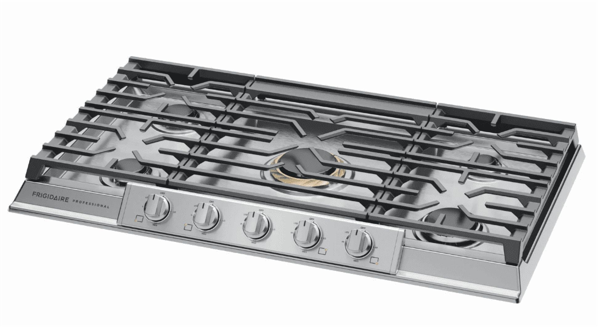 Frigidaire Pccg3680a Professional Series 36" Wide 5 Burner Natural Gas Rangetop -