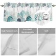 thumbnail image 2 of Kitchen Valances for Window, Summer Ocean Conch Coral Turquoise Light Filtering Rod Pocket Valance Curtain, Cute Starfish Seagrass &nbsp;Short Curtains Window Topper for Bedroom Living Room 42x18in, 2 of 9