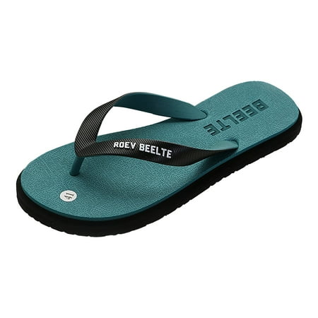 

LBECLEY Shoe Slippers for Men Summer New Men s Non Slip Beach Sandals Trend Personalized Outdoor Flip Flops Sandals Mens Slippers Wide Width Size 9 Green 41