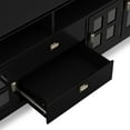 thumbnail image 2 of Artisan 72 inch Wide Solid Wood TV Stand in Black For TVs up to 80 inches, 2 of 15
