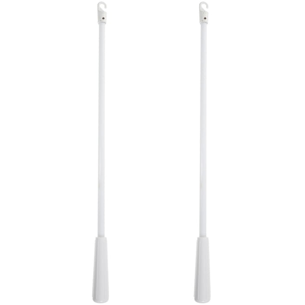2 piezas de fibra de vidrio ciegas verticales barras de cortina de rejilla accesorios de cortina