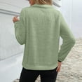 thumbnail image 4 of Dwellite Women's Quarter Zip Oversized Sweatshirts Drawstring Casual Pullover Top with Pockets Light Green _JD04 S, 4 of 6