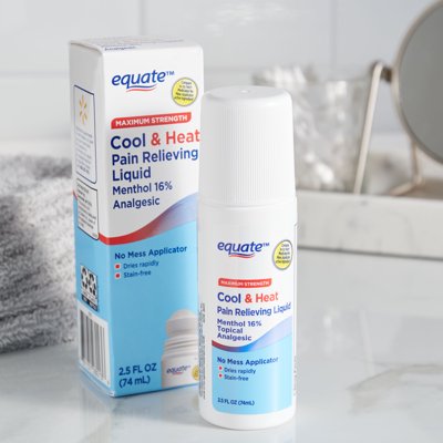 Buy Equate Cold Heat Pain Relieving Menthol 16 Analgesic Roll On Liquid 2 5 Fl Oz Online In Finland
