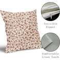 thumbnail image 4 of Vintage Flower Pillow Covers 16x16 Inch Set of 2 Burnt Orange and Cream Floral Outdoor Throw Pillow Covers Cute Small Floral Print Rustic Farmhouse Pillowcases Cotton Linen Cushion Covers for Couch, 4 of 6