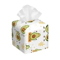 thumbnail image 1 of Balery Lovely Avocado Porta Pañuelos de Cuero con Estampado – Funda Moderna Cuadrada para Caja de Pañuelos, Dispensador 5x5x5'', 1 of 7