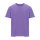 thumbnail image 1 of Playeras Elvqul de Hombre Playa Morado Liso Manga Corta Cuello Redondo Algodón, 1 of 4