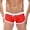White, variant on Jamicy Mens Swim Trunks Summer Beach Wear Men's Solid Quick Drying Swim Trunks Nylon Beach Swim Briefs with Inter-Lining