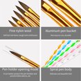 thumbnail image 4 of Health & Personal Care 5 Pcs Imitation Mink Crystal Pen Nail Brush Set Nail Tools Je, 4 of 6