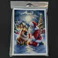 thumbnail image 3 of Chow Chow and Santa Claus Greeting Cards Pack of 8 7 in x 5 in, 3 of 3
