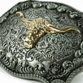 thumbnail image 4 of Hebilla de Cinturón Macarena Vaquero Occidental con Diseño de Cabeza de Grabado para Hombres, 4 of 8