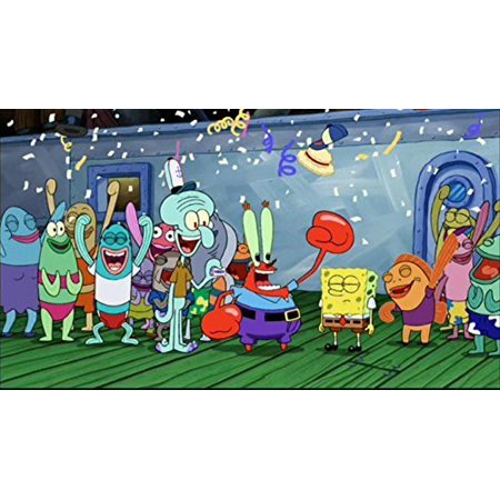 1/4 Sheet Spongebob Party Edible Frosting Cake Topper* ()