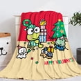 thumbnail image 3 of Manta de franela Kawaii Sanrio Keroppi Bad Badtz Maru con bonitos dibujos para niños, manta para siesta para oficina, periféricos de animé, regalo de Festival, 3 of 4