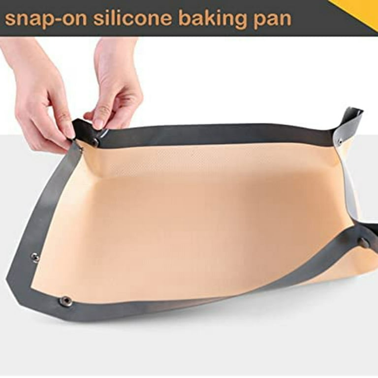 LotFancy Macaron Silicone Baking Mat, 16.5 x 11.5 in, 2Pcs Reusable Half  Baking Sheet, BPA Free 