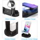 thumbnail image 2 of Cargador inalámbrico, base de carga inalámbrica 4 en 1 para Apple Watch y Airpods, estación de carga para múltiples dispositivos, soporte de carga inalámbrico rápido Qi compatible con iPhone X/Xs/Xr/Xs, 2 of 5