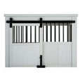 thumbnail image 3 of New Age Pet ECOFLEX® Homestead Sliding Barn Door Dog Crate - Antique White, 3 of 9