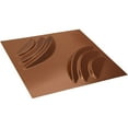 thumbnail image 6 of Ekena Millwork 11 7/8"W x 11 7/8"H Artisan EnduraWall Decorative 3D Wall Panel, Bright Coat Copper (Covers 0.98 Sq. Ft.), 6 of 6