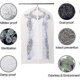 thumbnail image 4 of 6 Pack Moth Proof Clothes Covers With Zipper For Wardrobe Storage - 60 X 100cm (white Zipper), 4 of 4
