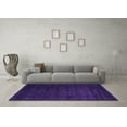 thumbnail image 3 of Ahgly Company Indoor Round Abstract Purple Contemporary Area Rugs, 6' Round, 3 of 4