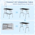 thumbnail image 3 of Table de Toilettage pour Chien en Acier Inoxydable Argenté - Hauteur et Rangement Réglables / 36 Pouces x 24 Pouces / Station Professionnelle de Toilettage pour Animaux pour la Maison et le Salon, 3 of 7