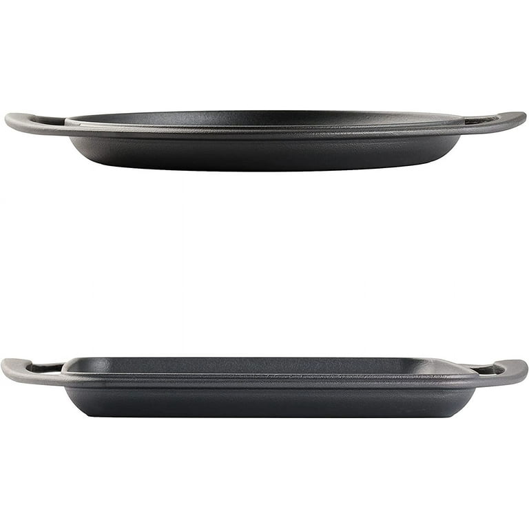 Tramontina Pre-Seasoned Cast Iron Grill Pan + Skillet 10 in Grill