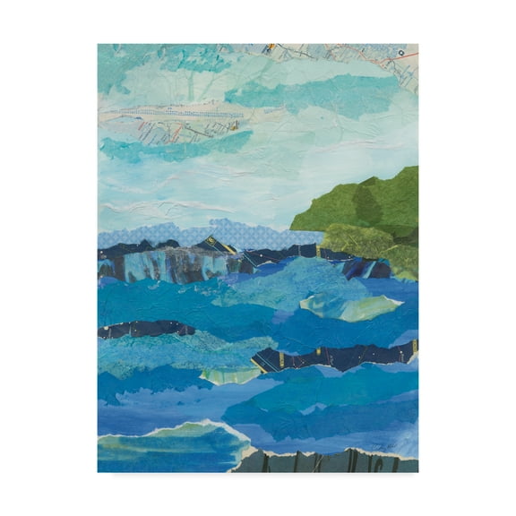 Trademark Fine Art 'Abstract Coastal IV' Canvas Art by Courtney Prahl